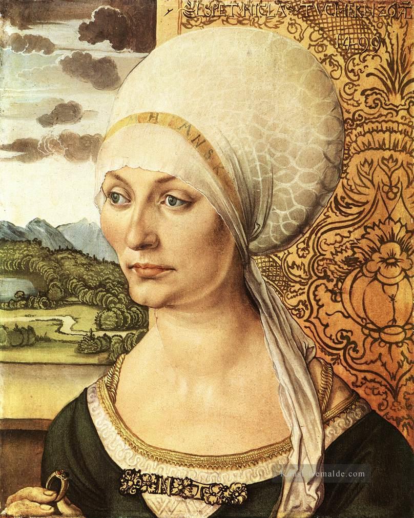 Porträt von Elsbeth Tucher Nothern Renaissance Albrecht Dürer Ölgemälde
